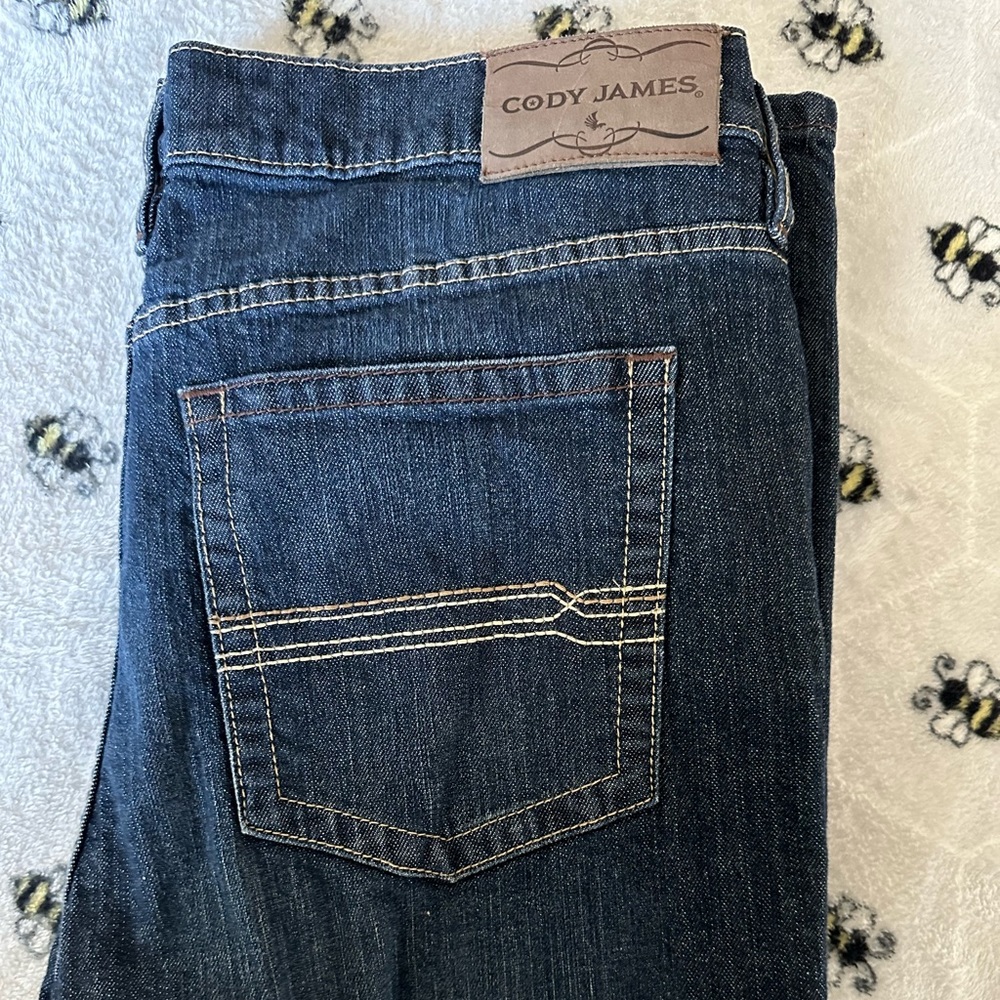 Dark Blue Cody James Boot Cut Jeans